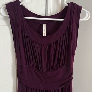 Gilli eggplant Purple Dress just below the knee